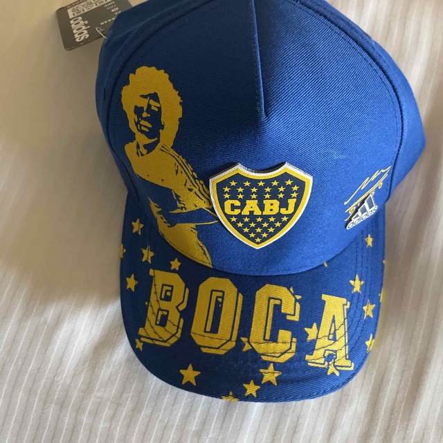 adidas(アディダス)のBOCA ボカジュニアースアルゼンチンマラドーナキャップ現地入手新品未使用激レア メンズの帽子(キャップ)の商品写真