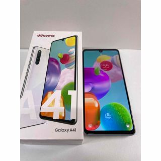 Galaxy - 【ドコモ】Galaxy A41/64GB/ホワイト/純正カバー付/SIMフリー