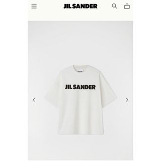 ジルサンダー(Jil Sander)の【新品】JIL SANDER　ロゴ プリント コットン Tシャツ(Tシャツ/カットソー(半袖/袖なし))