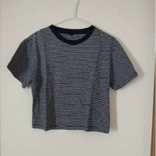 ユニクロ(UNIQLO)のM.M UNIQLO ユニクロ ボーダー Tシャツ オーバーサイズ Sサイズ(Tシャツ(半袖/袖なし))