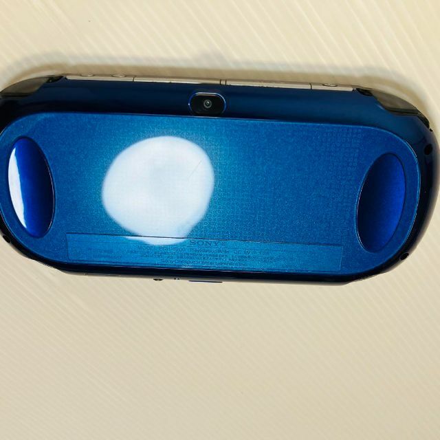 PlayStation Vita(プレイステーションヴィータ)の【美品】PlayStation Vita PCH-1000 サファイアブルー エンタメ/ホビーのゲームソフト/ゲーム機本体(携帯用ゲーム機本体)の商品写真