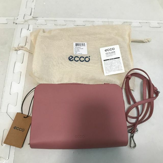 ECHO - Q4445コ ECCO エバ 牛革 ショルダーバッグ ピンクの通販 by