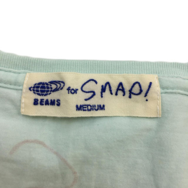 BEAMS(ビームス)のビームス for SMAP Tシャツ カットソー ロゴ ラメ 半袖 M 緑 レディースのトップス(Tシャツ(半袖/袖なし))の商品写真