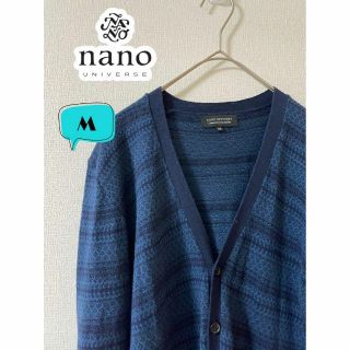 ナノユニバース(nano・universe)のnano universe ナノユニバース ノルディック 七分袖カーディガン　M(カーディガン)