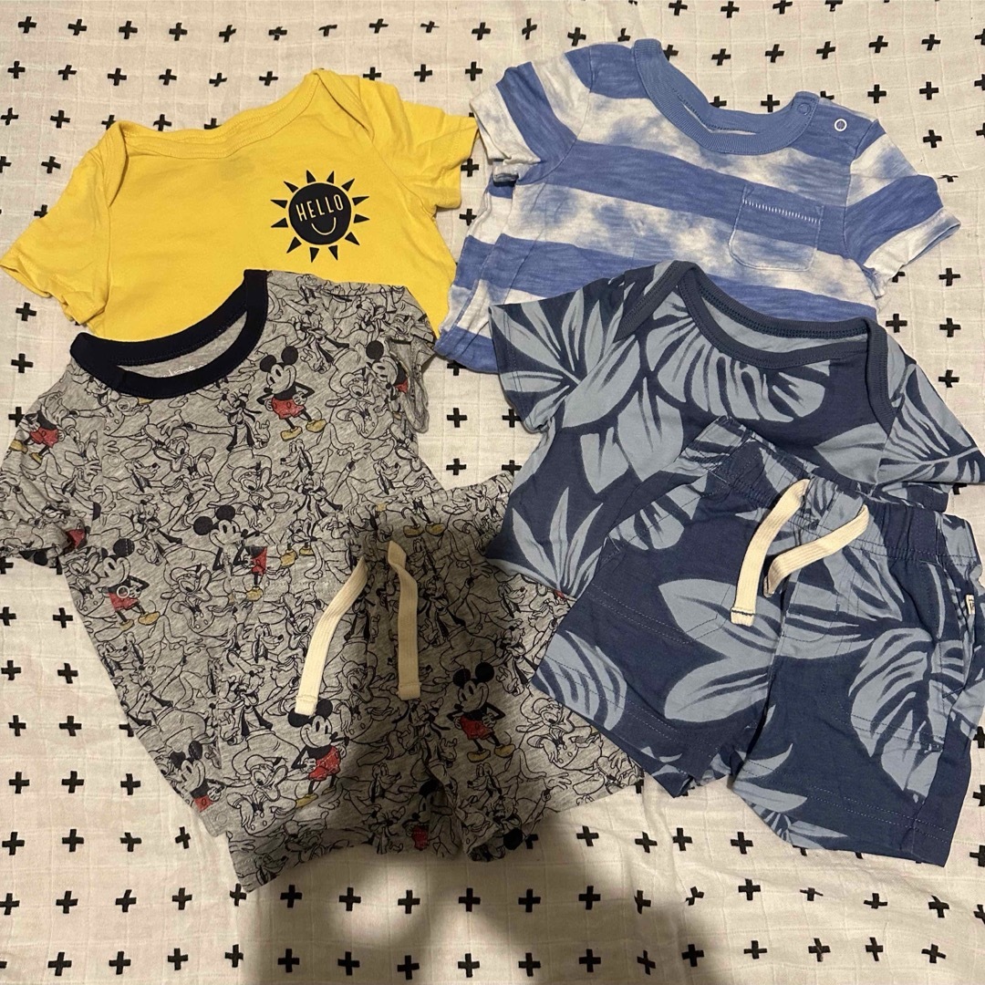 babyGAP(ベビーギャップ)のGAP☆ロンパース☆ズボン☆セットアップ キッズ/ベビー/マタニティのベビー服(~85cm)(ロンパース)の商品写真