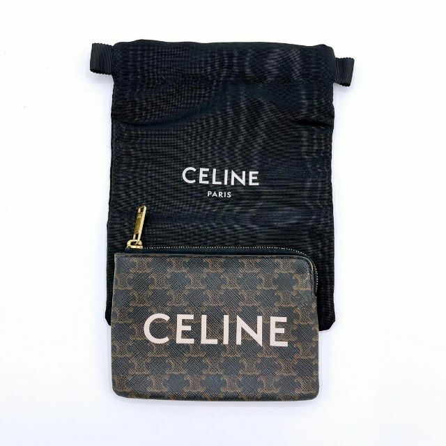 ブランド セリーヌ CELINE トリオンフ コインケース 銭入れ 保存袋あり-