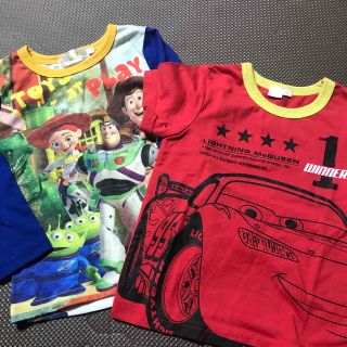 used☆ディズニー　トップスセット　100(Tシャツ/カットソー)