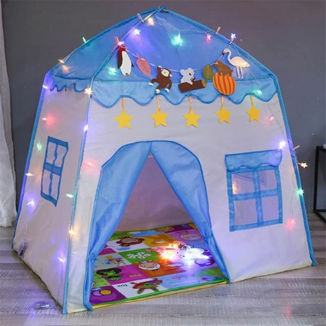 【色:ブルー】キッズテント 子供テント テント ハウス 子供 室内 子供用テント 3