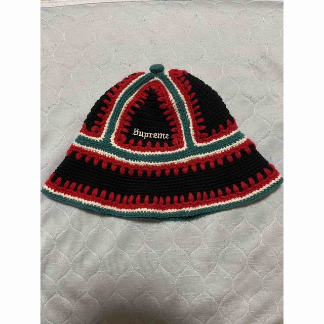 supreme crochet edge bell hat