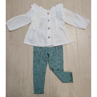 ザラキッズ(ZARA KIDS)のザラベビー　ZARA　ブラウスパンツセット　18-24months/92cm(ブラウス)