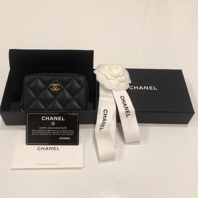 CHANEL キャビアスキン　コインケース　美品