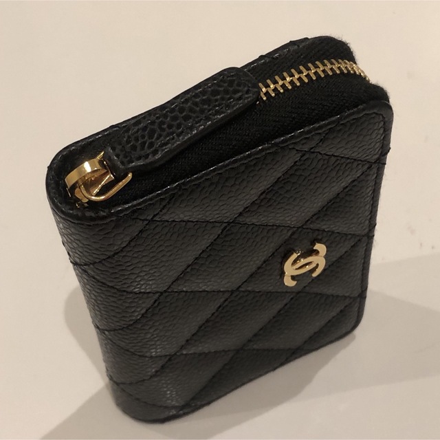 超美品　CHANEL キャビアスキンコインケース