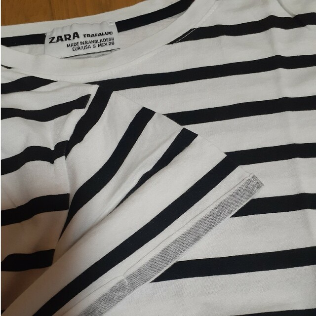 ZARA(ザラ)のZARAボーダーTシャツ レディースのトップス(Tシャツ(半袖/袖なし))の商品写真