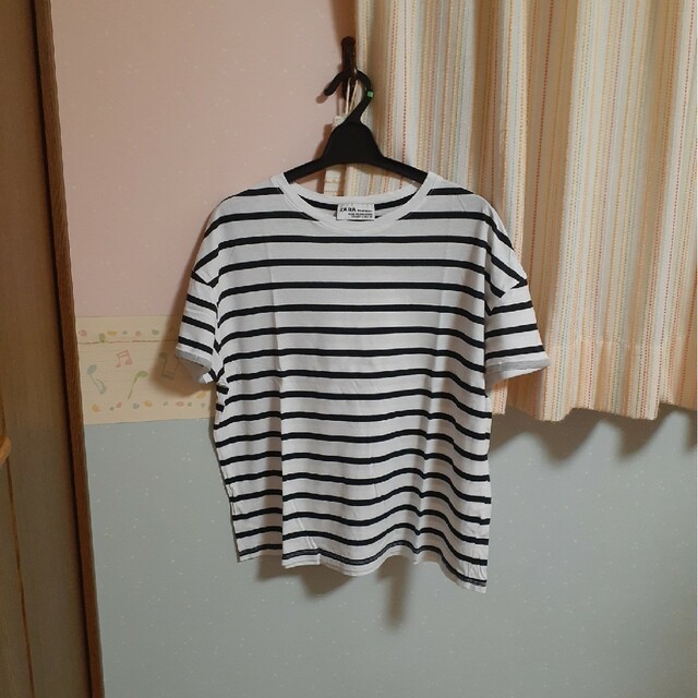 ZARA(ザラ)のZARAボーダーTシャツ レディースのトップス(Tシャツ(半袖/袖なし))の商品写真