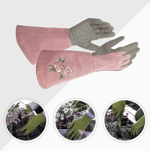 Intra-FIT 園芸用手袋 ガーデングローブ バラグローブ 長袖 バラ手袋 6