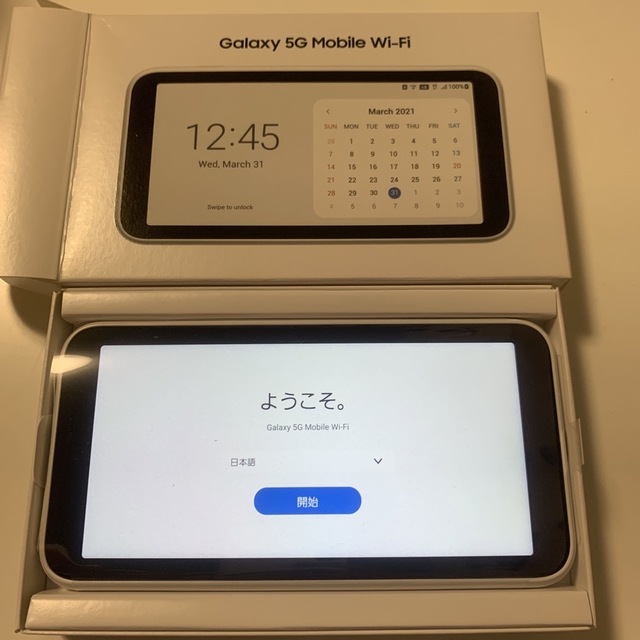 Galaxy 5G Mobile Wi-Fi SCR01 White Galaxy 5G Mobile Wi-Fi SCR01 White