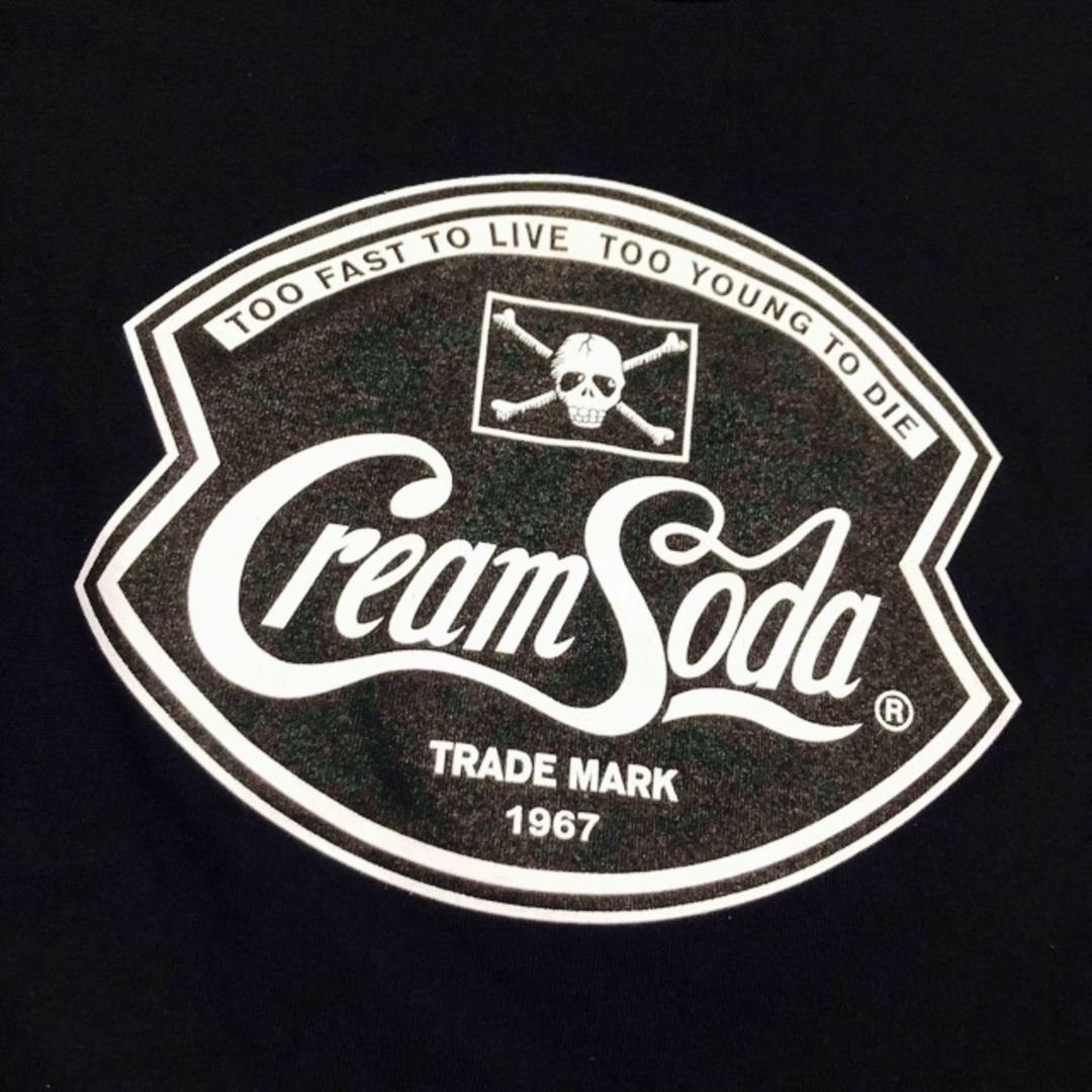 【即購入可】新品同様 美品 クリームソーダ ピンクドラゴン 角CS T ブラック メンズのトップス(Tシャツ/カットソー(半袖/袖なし))の商品写真