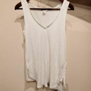 H＆M 白タンクトップ XS(タンクトップ)