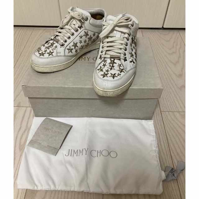 JIMMY CHOO(ジミーチュウ)のジミーチュウ　スニーカー　MIAMI　サイズ34(21cm) レディースの靴/シューズ(スニーカー)の商品写真