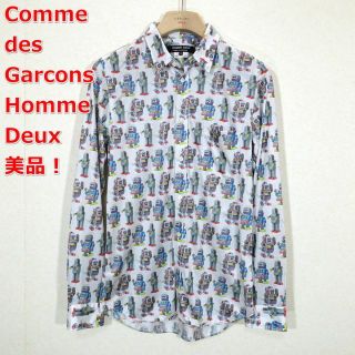 コムデギャルソン(COMME des GARCONS)の【美品】コムデギャルソンオムドゥ　ロボット柄シャツ(シャツ)