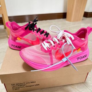 ナイキ(NIKE)のOFF-WHITE × NIKE ZOOM FLY PINK(スニーカー)