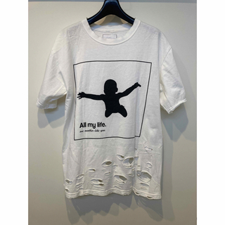 ニルヴァーナ tシャツ  NIRVANA クラッシュ加工(Tシャツ/カットソー(半袖/袖なし))