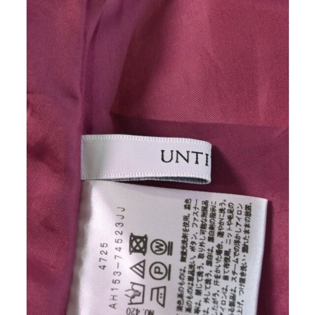 UNTITLED(アンタイトル)のUNTITLED アンタイトル ひざ丈スカート XXS ピンク 【古着】【中古】 レディースのスカート(ひざ丈スカート)の商品写真