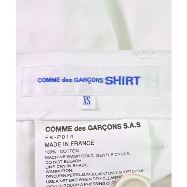 COMME des GARCONS SHIRT チノパン XS 白 【古着】【中古】 メンズのパンツ(チノパン)の商品写真