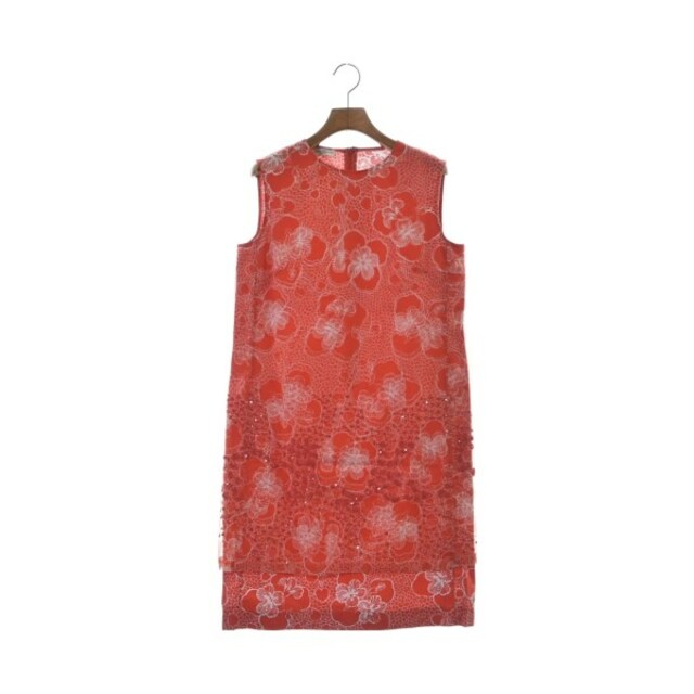 DRIES VAN NOTEN ワンピース 36(XS位) 赤x白(花柄) | planoscremapet