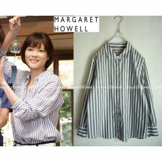 マーガレットハウエル ストライプシャツ シャツ/ブラウス(レディース マーガレットハウエル ストライプシャツ シャツ/ブラウス(レディース