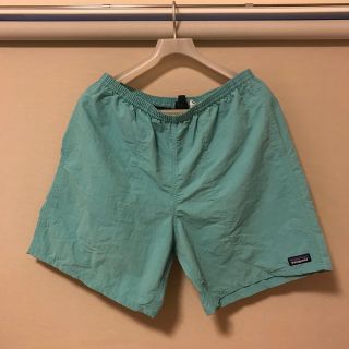 パタゴニア(patagonia)のパタゴニア バギーズ ロング 7インチ フレッシュティール Lサイズ グリーン (ショートパンツ)