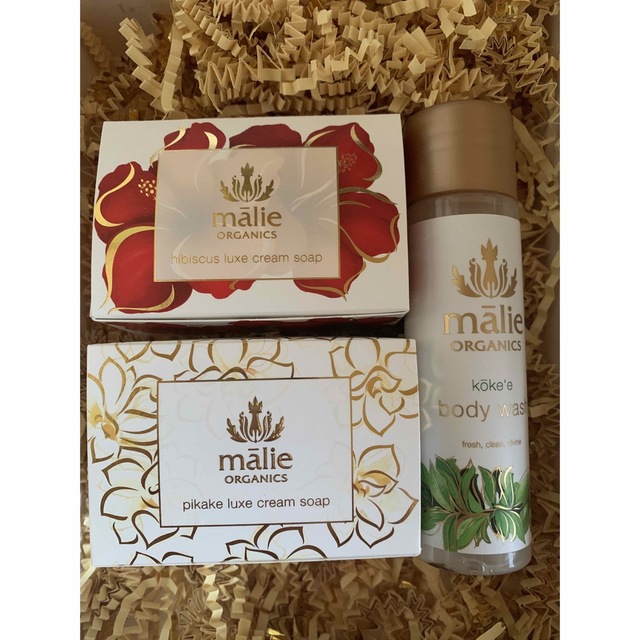 Malie Organics(マリエオーガニクス)のマリエオーガニクス　ラックスクリームソープ　トラベルボディウォッシュ　新品 コスメ/美容のボディケア(ボディソープ/石鹸)の商品写真