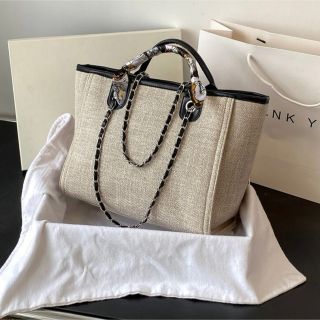 グレースコンチネンタル(GRACE CONTINENTAL)のCHANEL Dior ZARA トートバッグ　夏　カゴバッグ　チェーンバッグ(ショルダーバッグ)