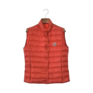 モンクレール(MONCLER)のMONCLER ダウンジャケット/ダウンベスト 1(S位) オレンジ 【古着】【中古】(ダウンジャケット)