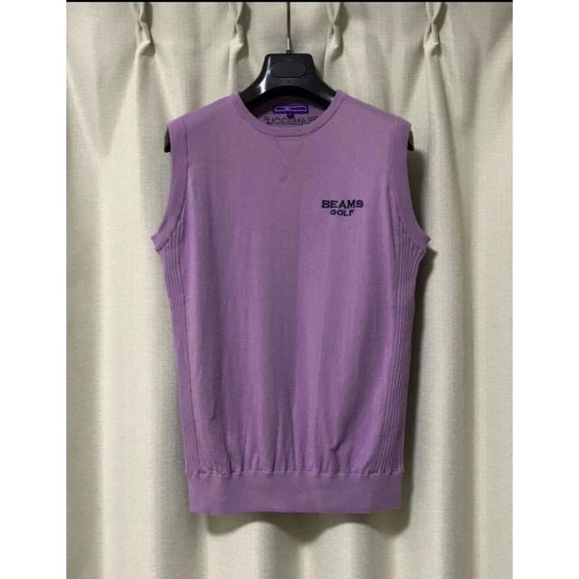 BEAMS(ビームス)のBEAMS GOLF PURPLE LABEL コットン×カシミア ベスト L メンズのトップス(ベスト)の商品写真