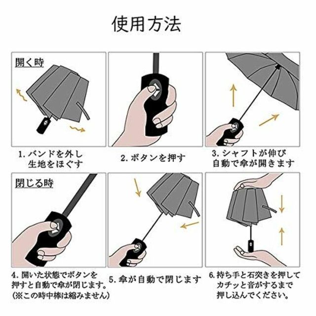 【色: オフ】折りたたみ傘 日傘 uvカット 100 遮光 自動開閉 おりたたみ 6