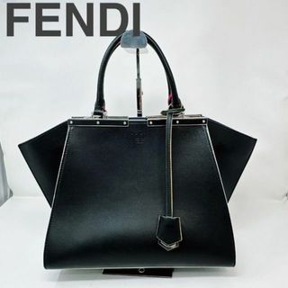 フェンディ(FENDI)の8BH279レザー トロワジュール M91798 ヴェルニ ブレアMM 2way(ハンドバッグ)