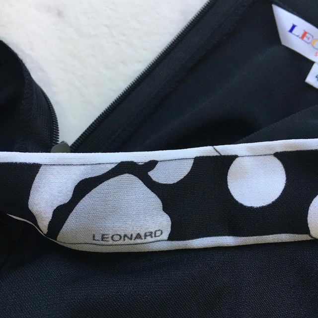 美品　LEONARD レオナール 洗える　ストレッチ カットソー　トップス