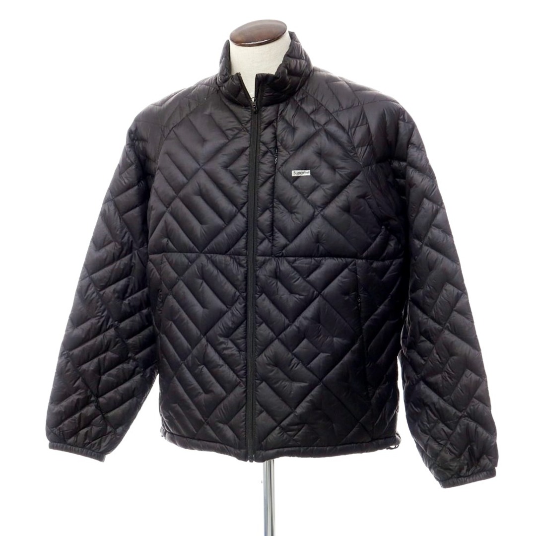 シュプリーム Supreme 2022年春夏 Spellout Quilted Lightweight Down Jacket ナイロン ダウンジャケット ブラック【サイズL】【メンズ】