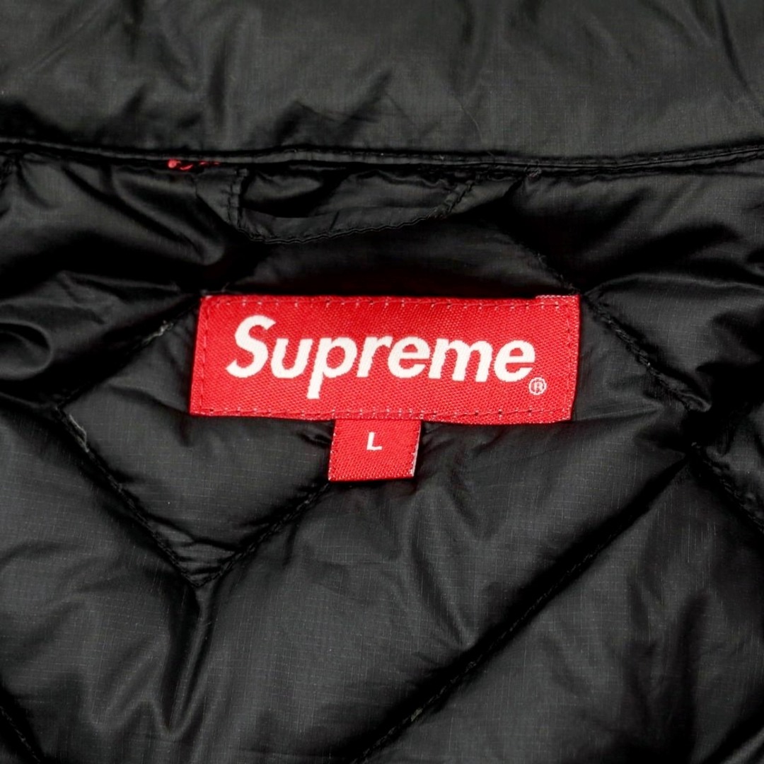 シュプリーム Supreme 2022年春夏 Spellout Quilted Lightweight Down Jacket ナイロン ダウンジャケット ブラック【サイズL】【メンズ】