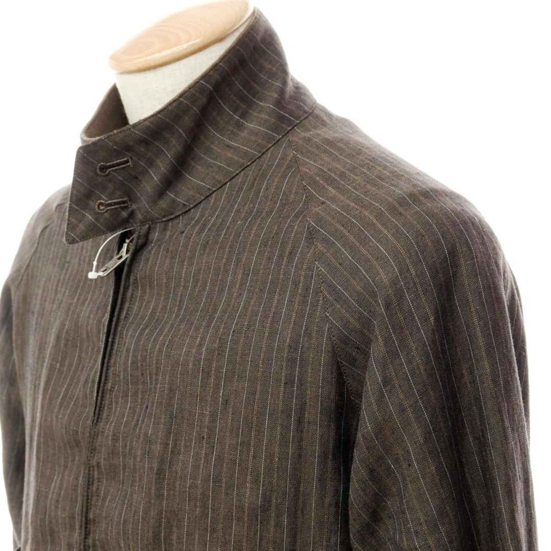 バラクータ BARACUTA G9 リネン ストライプ スイングトップ ブルゾン
