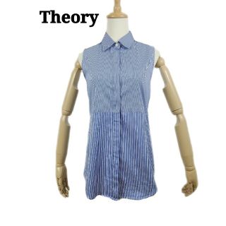 セオリー(theory)の美品 theory tablissa vidi ノースリーブブラウス(シャツ/ブラウス(半袖/袖なし))