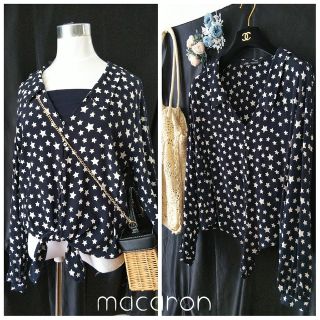 ♡長袖ブラウス　シャツ　トップス　レース　ZARA  ルネ　チェスティ 濃紺