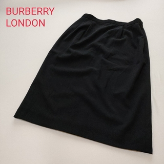 バーバリー(BURBERRY)のBURBERRY LONDON スカート　ブラック(ひざ丈スカート)