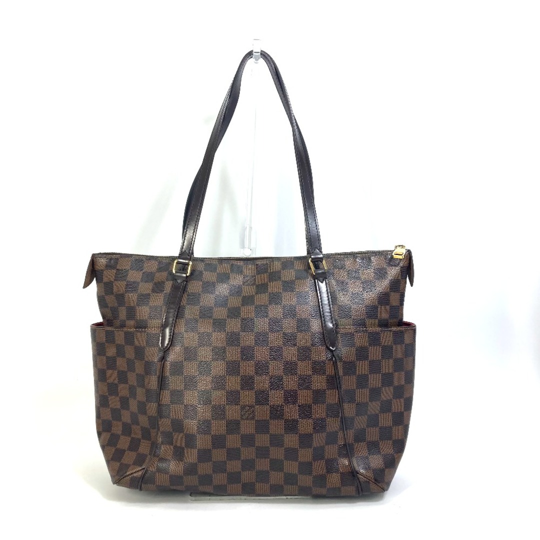 ルイヴィトン LOUIS VUITTON トータリーＭＭ N41281 ダミエ ショルダーバッグ 肩掛け カバン トートバッグ ダミエキャンバス エベヌ ブラウンオープンポケットx2内側