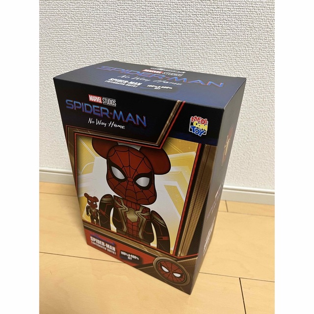 BE@RBRICK(ベアブリック)のBE@RBRICK SPIDER-MAN INTEGRATED SUIT 400 ハンドメイドのおもちゃ(フィギュア)の商品写真