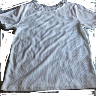 シマムラ(しまむら)の送料込＊未使用 しまむら＊シアーリブTシャツ(カットソー(半袖/袖なし))