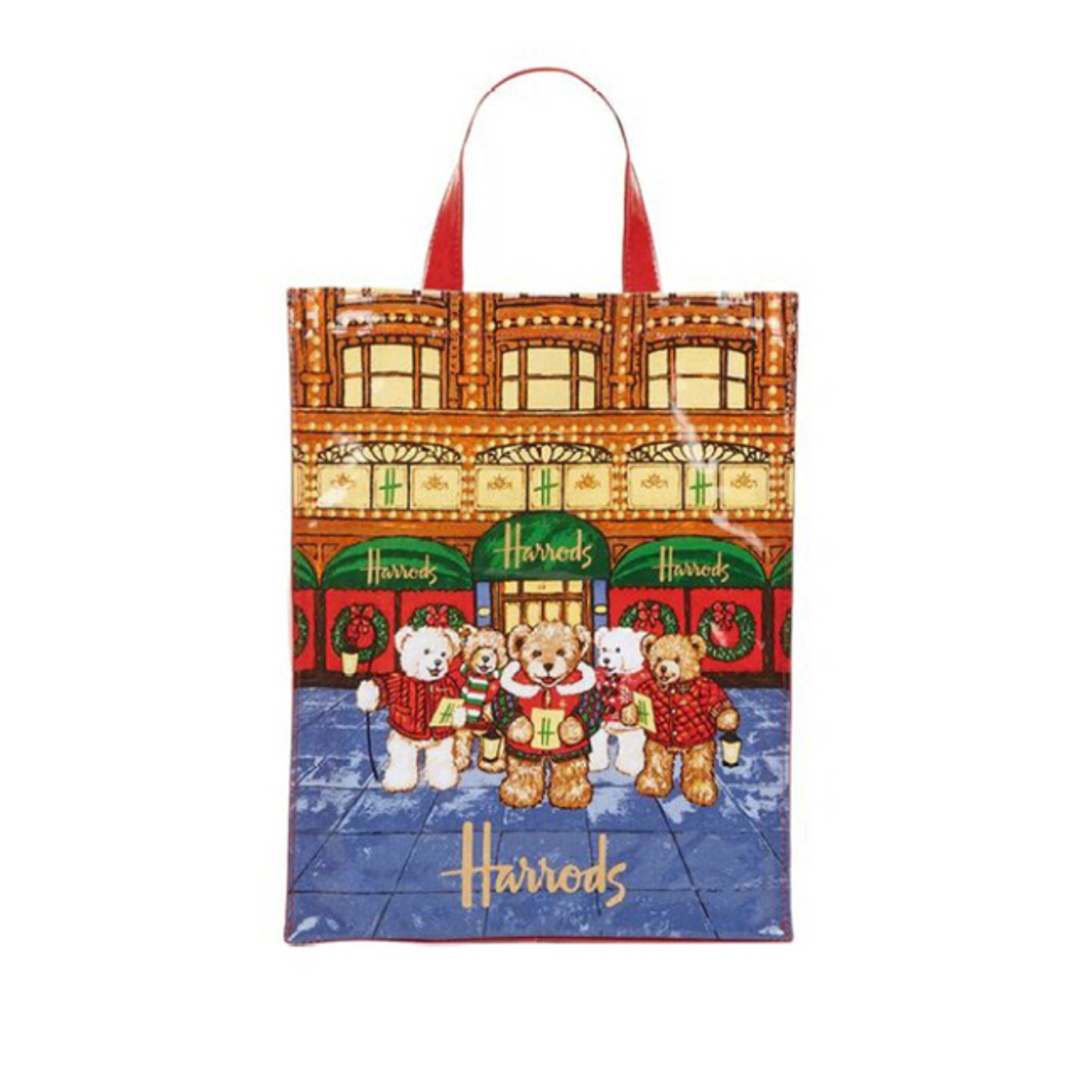 Harrods(ハロッズ)のHarrods 2017 ハロッズ　クリスマスベア　トート　バッグ　ショッパー レディースのバッグ(トートバッグ)の商品写真