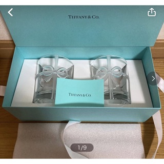 ティファニー(Tiffany & Co.)のティファニーボウグラスセット　ティファニーグラスセット　新品未使用(グラス/カップ)