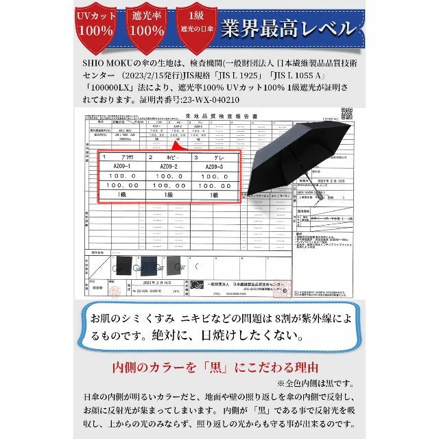 【色: グレー】日傘 メンズ 折りたたみ傘 1級遮光 UVカット100％認証 熱